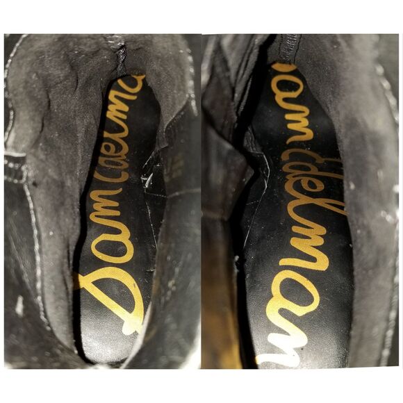 SAM EDELMAN Sianna Leopard Calf Hair Booties Sz 8.5 Heeled Ankle Boots - Picture 8 of 13